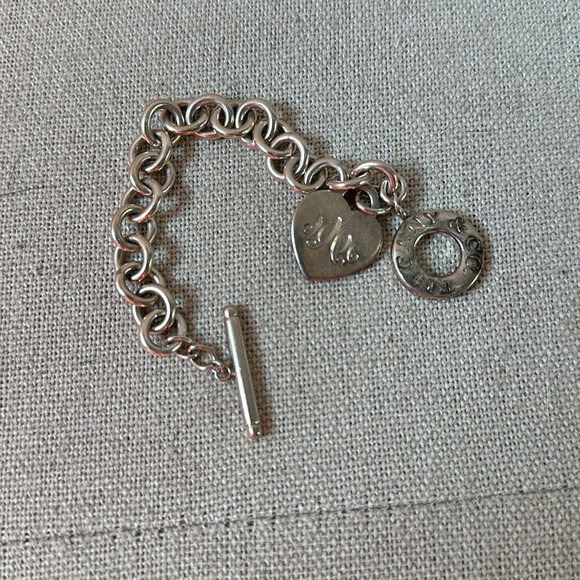 Tiffany & Co Vintage Heart and Toggle Charm Bracelet - Picture 3 of 3